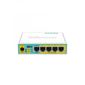 Router Mikrotik hEX PoE lite RB750UPr2, 5xEthernet with PoE output for four ports, USB, 650MHz CPU, 64MB RAM, RouterOS L4